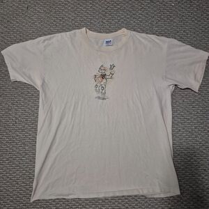 Vintage Anvil Scarecrow Embroidered Pumpkin Halloween Single Stitch Size 2XL USA